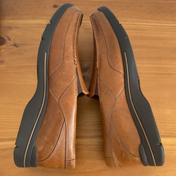 Rockport Adiprene by Adidas Men's Size US13 Wide Leather Tan Loafer Comfort Shoe - Picture 5 of 16